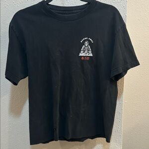 Tilly's Black Graphic Tee with Red Accents
